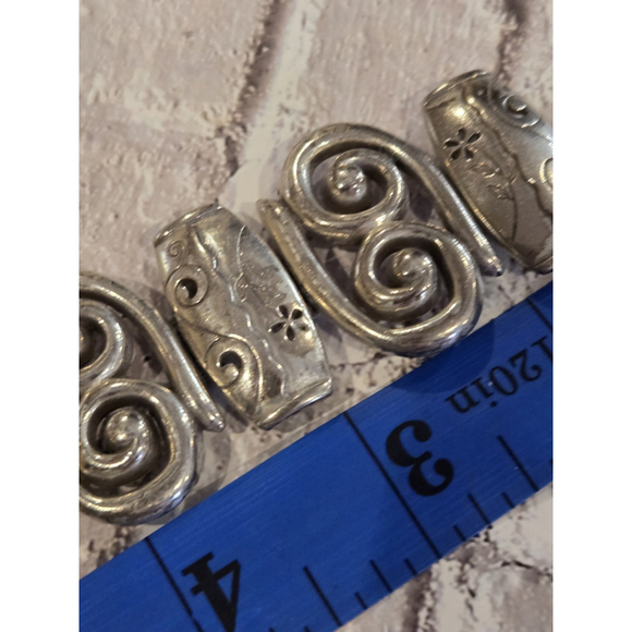 Brighton Pablo’s Passion Silver Filagree Bracelet, Adjustable, GUC - J1 - Picture 6 of 7